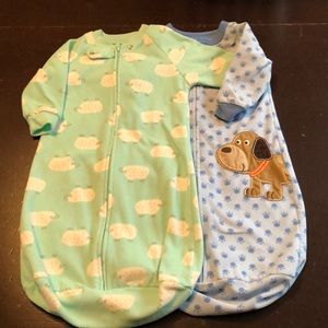 2 baby sleepers 0-9 months